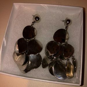 Silver Kate Spade Statement Earrings